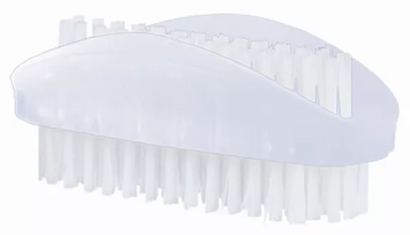 Brosse à ongles Trend Frosted blanc transparente