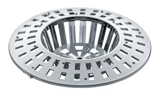 Strainer for the drain small chromed