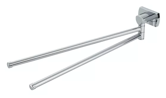 Porte-serviette 2 bras Biasca chromé